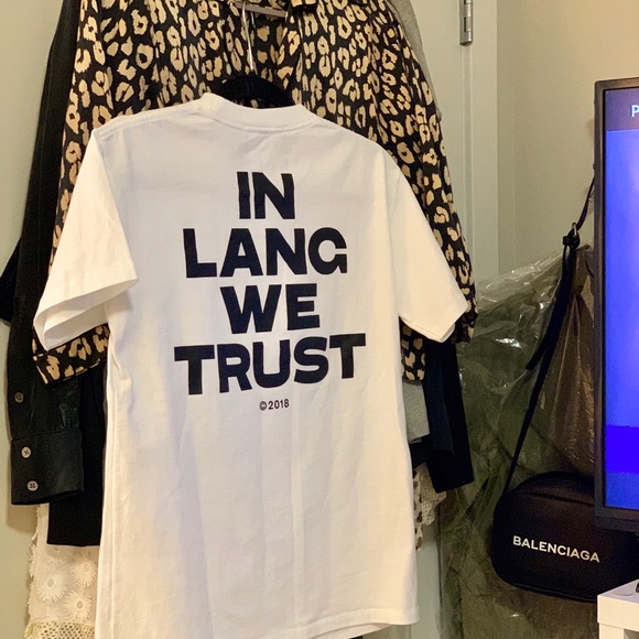 NWT RARE EXCLUSIVE Helmut Lang Logo Tee Sold Out - Picture 2 of 8